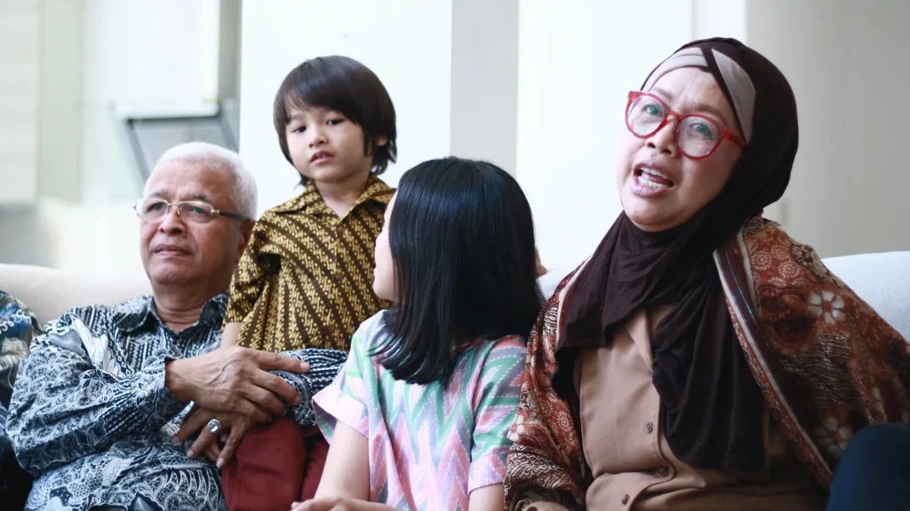 role of grandmothers in language transmission